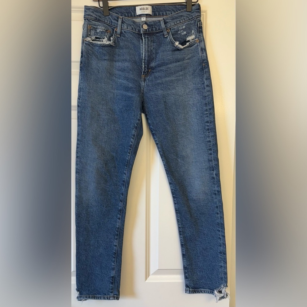 AGOLDE Distressed Toni Jeans Size 28